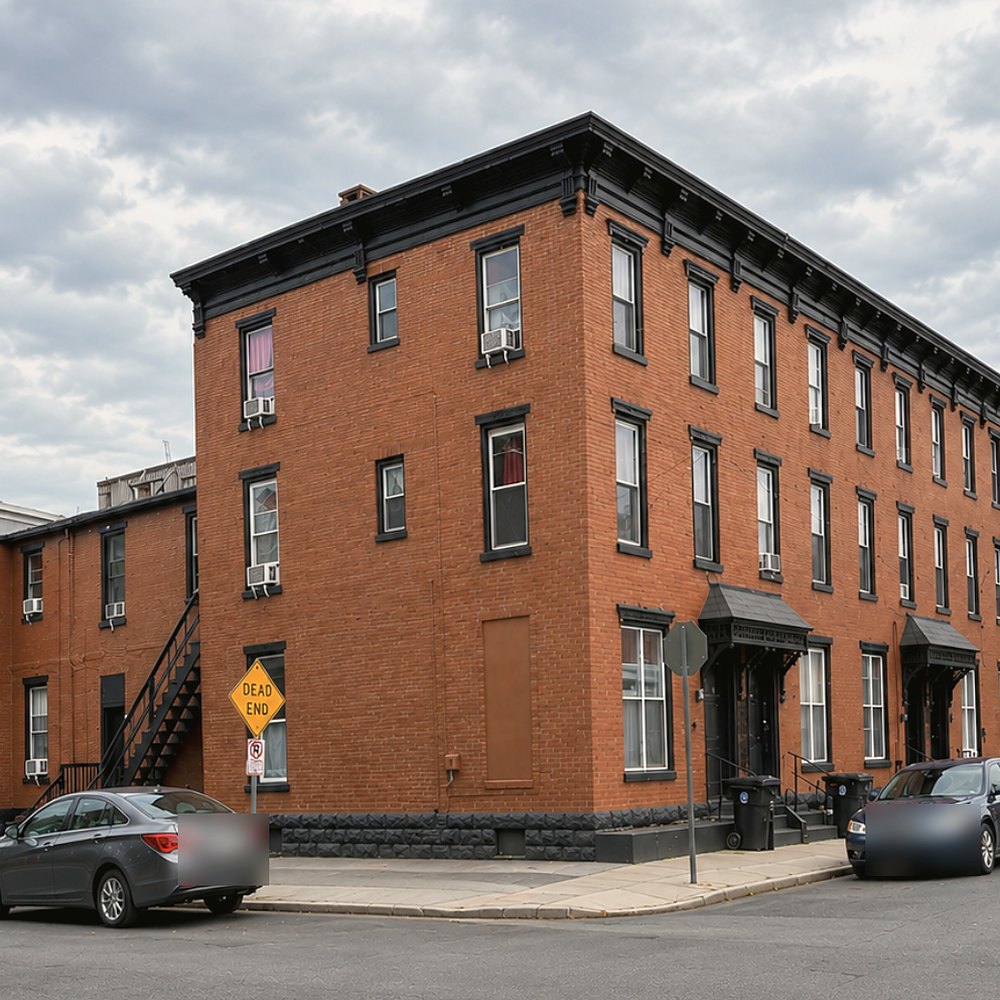 Brick corner apartment homes
